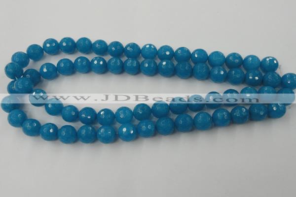 CCN815 15.5 inches 10mm faceted round candy jade beads wholesale