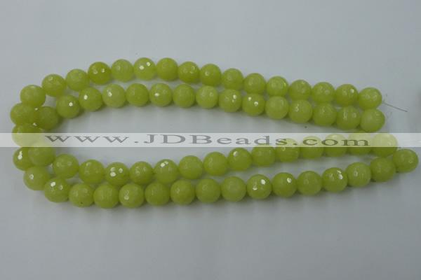 CCN828 15.5 inches 12mm faceted round candy jade beads wholesale