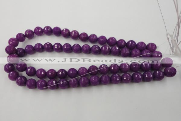 CCN864 15.5 inches 16mm faceted round candy jade beads