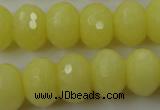 CCN932 15.5 inches 12*16mm faceted rondelle candy jade beads