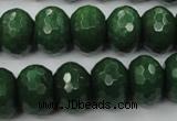 CCN936 15.5 inches 12*16mm faceted rondelle candy jade beads