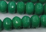 CCN937 15.5 inches 12*16mm faceted rondelle candy jade beads