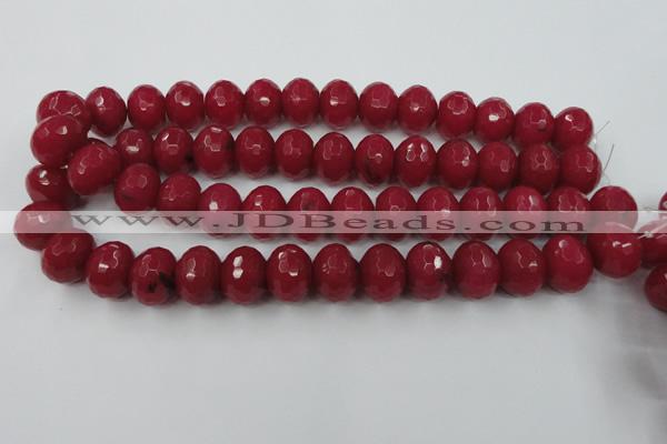 CCN947 15.5 inches 14*18mm faceted rondelle candy jade beads