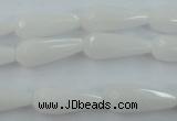 CCN973 15.5 inches 9*22mm faceted teardrop candy jade beads