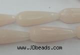 CCN981 15.5 inches 10*30mm faceted teardrop candy jade beads