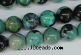 CCO144 15.5 inches 12mm round dyed natural chrysotine beads