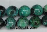 CCO145 15.5 inches 14mm round dyed natural chrysotine beads