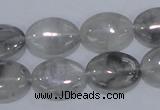 CCQ146 15.5 inches 13*18mm oval cloudy quartz beads wholesale