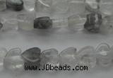 CCQ241 15.5 inches 4*4mm heart cloudy quartz beads wholesale