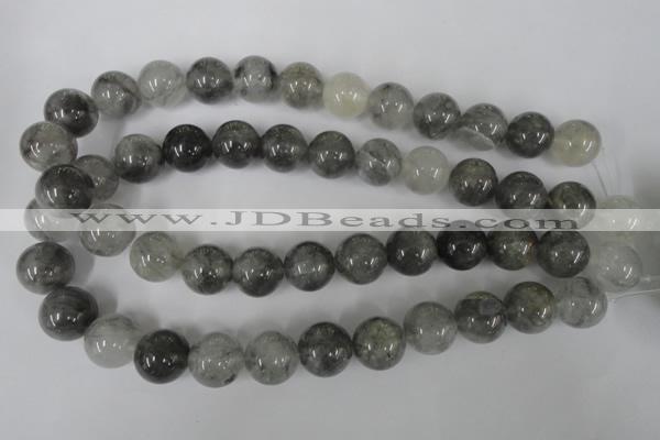 CCQ306 15.5 inches 16mm round cloudy quartz beads wholesale