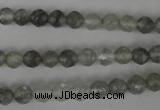 CCQ311 15.5 inches 6mm faceted round cloudy quartz beads wholesale