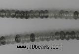 CCQ325 15.5 inches 4*6mm rondelle cloudy quartz beads wholesale