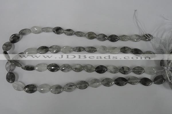 CCQ400 15.5 inches 10*15mm marquise cloudy quartz beads wholesale