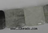 CCQ412 15.5 inches 20*20mm square cloudy quartz beads wholesale