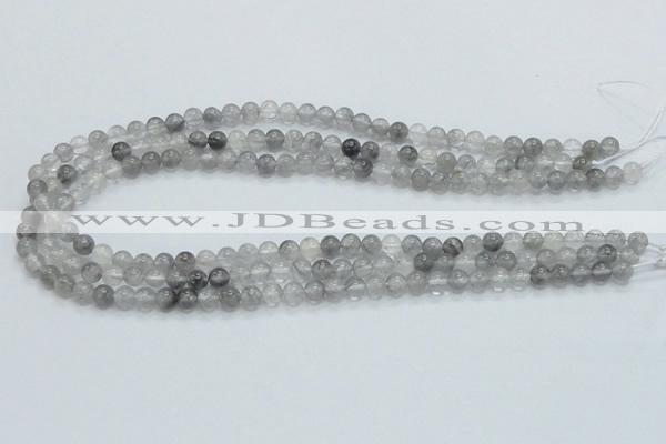 CCQ50 15.5 inches 6mm round cloudy quartz beads wholesale