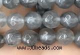 CCQ581 15.5 inches 6mm faceted round cloudy quartz beads wholesale