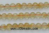 CCR02 15.5 inches 7mm round natural citrine gemstone beads wholesale