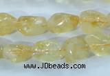 CCR101 15.5 inches 8-14mm natural citrine gemstone nugget beads