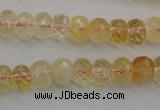 CCR162 15.5 inches 7*10mm faceted rondelle natural citrine beads