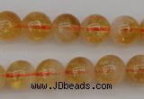 CCR166 15.5 inches 8mm round natural citrine beads wholesale