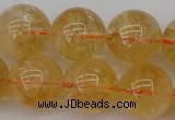 CCR169 15.5 inches 14mm round natural citrine beads wholesale