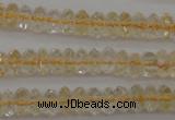 CCR171 15.5 inches 3*5mm faceted rondelle natural citrine beads