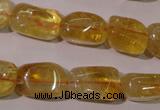 CCR219 15.5 inches 11*17mm nuggets natural citrine gemstone beads