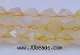 CCR311 15.5 inches 6mm faceted nuggets citrine gemstone beads