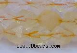 CCR314 15.5 inches 12mm faceted nuggets citrine gemstone beads