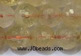 CCR342 15.5 inches 10mmm faceted round citrine beads wholesale