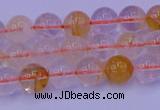 CCR361 15.5 inches 6mm round citrine beads wholesale