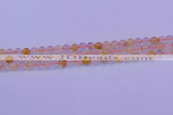 CCR361 15.5 inches 6mm round citrine beads wholesale