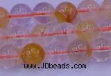 CCR362 15.5 inches 8mm round citrine beads wholesale