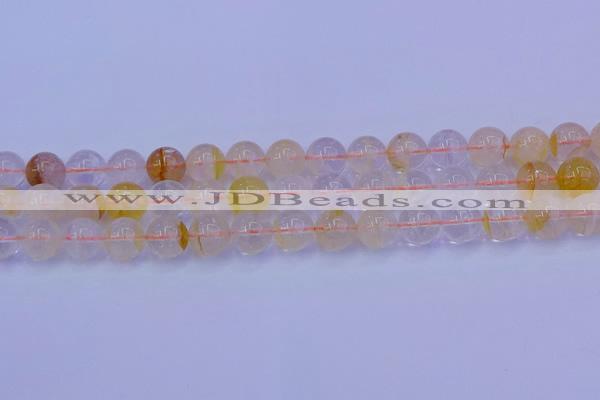 CCR364 15.5 inches 12mm round citrine beads wholesale