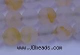 CCR372 15.5 inches 8mm round matte citrine beads wholesale