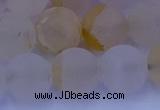 CCR374 15.5 inches 12mm round matte citrine beads wholesale