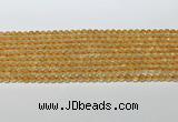 CCR377 15.5 inches 4.5-5mm round citrine gemstone beads wholesale