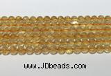 CCR379 15.5 inches 8mm round citrine gemstone beads wholesale