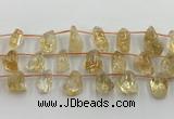 CCR380 15.5 inches 10*13mm - 15*25mm nuggets citrine beads