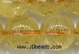 CCR384 15 inches 12mm round citrine beads wholesale