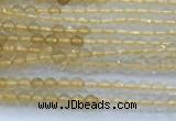 CCR420 15 inches 2mm faceted round citrine beads