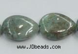 CCS101 15.5 inches 18*25mm flat teardrop African chrysocolla beads