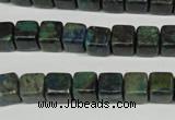 CCS154 15.5 inches 8*8mm cube dyed chrysocolla gemstone beads