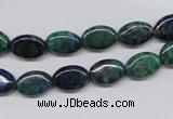 CCS164 15.5 inches 8*12mm oval dyed chrysocolla gemstone beads