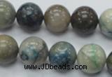 CCS22 15.5 inches 14mm round natural chrysocolla gemstone beads