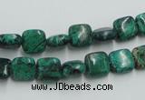 CCS220 15.5 inches 8*8mm square natural Chinese chrysocolla beads