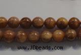 CCS352 15.5 inches 8mm round AB grade natural golden sunstone beads