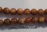 CCS372 15.5 inches 8mm round AA grade natural golden sunstone beads