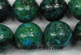 CCS408 15.5 inches 20mm round dyed chrysocolla gemstone beads