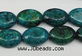 CCS444 15.5 inches 13*18mm oval dyed chrysocolla gemstone beads